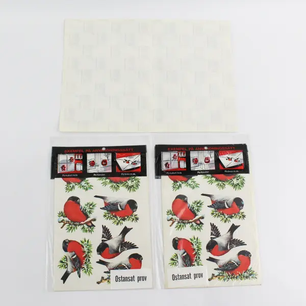 Lot Of 3 Gerhards Decorative Die-Cut Christmas Figures Self-Adhesive No. 470