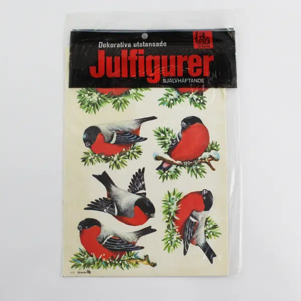 Lot Of 3 Gerhards Decorative Die-Cut Christmas Figures Self-Adhesive No. 470