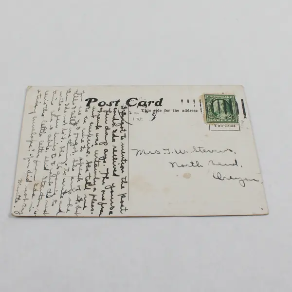 Opitz Hotel Round Lake Michigan Colorized Litho Postcard 1909