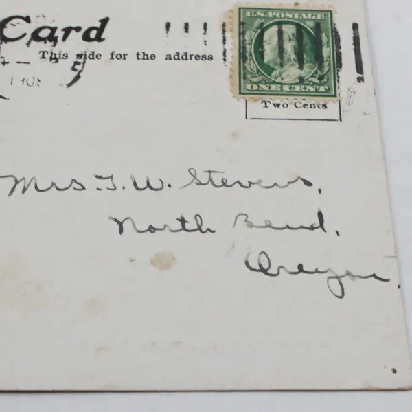 Opitz Hotel Round Lake Michigan Colorized Litho Postcard 1909