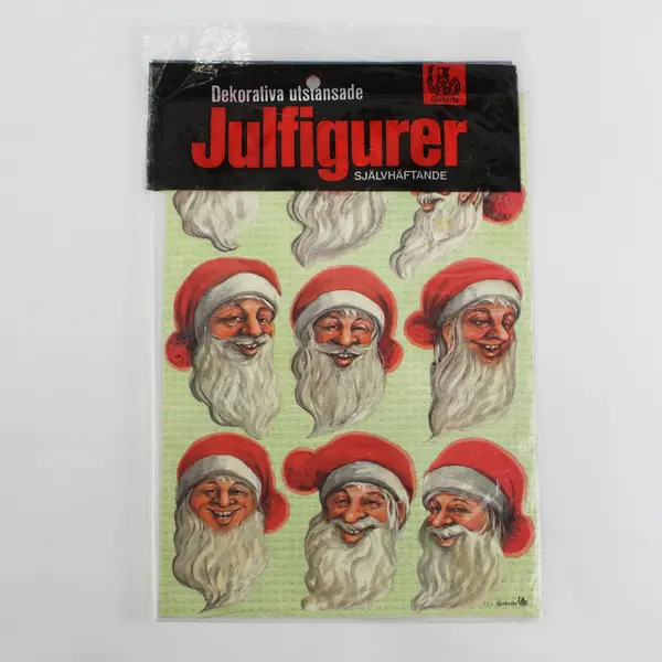 Lot Of 3 Gerhards Assorted Decorative Die-Cut Christmas Figures Self-Adhesive