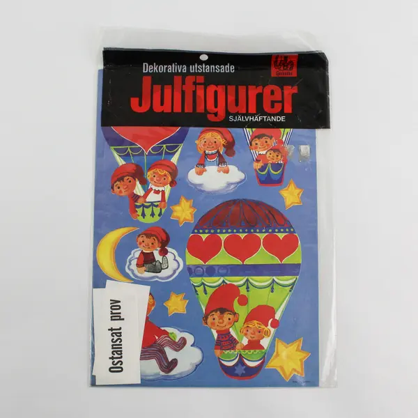 Lot Of 3 Gerhards Assorted Decorative Die-Cut Christmas Figures Self-Adhesive