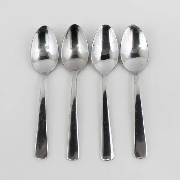 Set of 4 Oneida Aptitude Stainless Steel Teaspoons