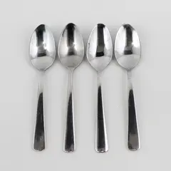 Set of 4 Oneida Aptitude Stainless Steel Teaspoons