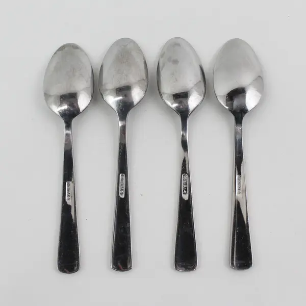 Set of 4 Oneida Aptitude Stainless Steel Teaspoons