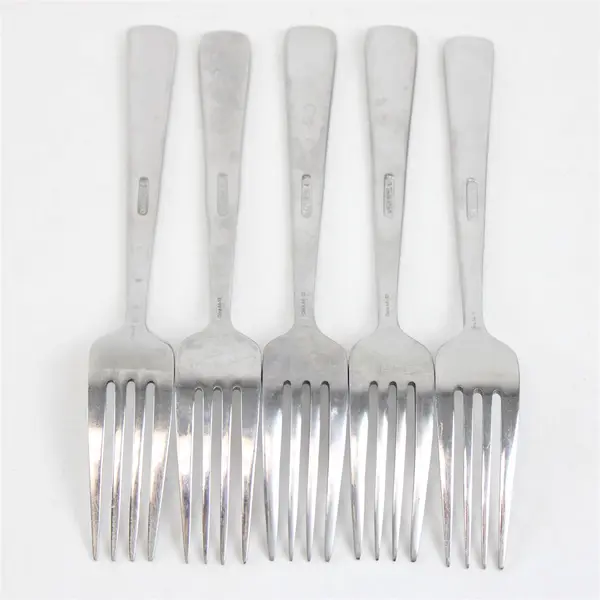 Set of 5 Oneida Aptitude Stainless Salad Forks 7.25in 