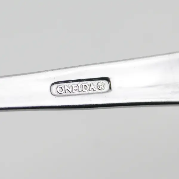 Set of 2 Oneida Aptitude Stainless Round Bowl Soup Spoons