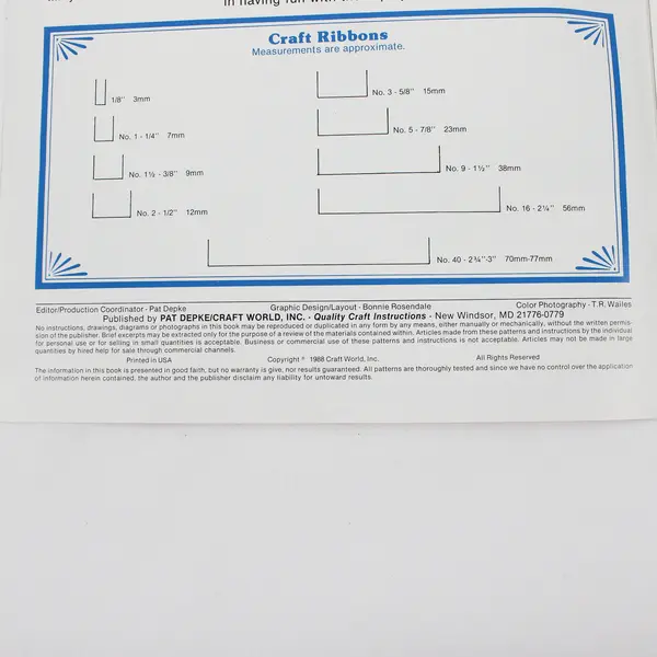 Vintage Holiday and Party Hearts Craft Instructions Booklet from 1988, #PD-4035