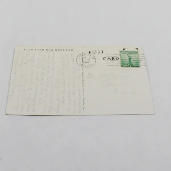 Vintage McKenzie River Highway Oregon Litho Postcard 1942