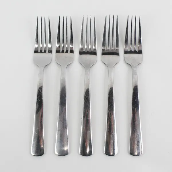 Set of 5 Oneida Aptitude Stainless Dinner Forks