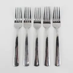 Set of 5 Oneida Aptitude Stainless Dinner Forks