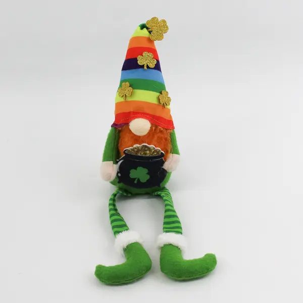 Lot of 3 Plush St. Patrick's Day Leprechaun Gnome Shelf Sitters