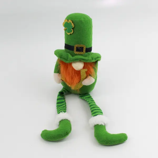 Lot of 3 Plush St. Patrick's Day Leprechaun Gnome Shelf Sitters