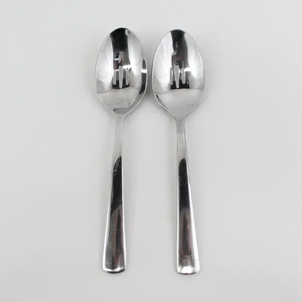 Set of 2 Oneida Aptitude Stainless Pierced Tablespoons