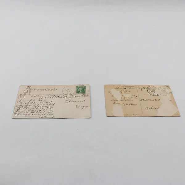 Lot Of 2 Mossbrae Falls Dunsmuir California Color Litho Postcards 1910s