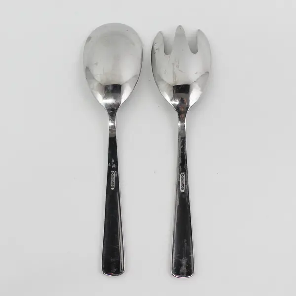 Set of 2 Oneida Aptitude Stainless Solid Salad Set