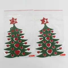 Lot Of 2 Vtg Anni & Bent Knudsen Red/Green Christmas Tree Paper Mobiles No 2361
