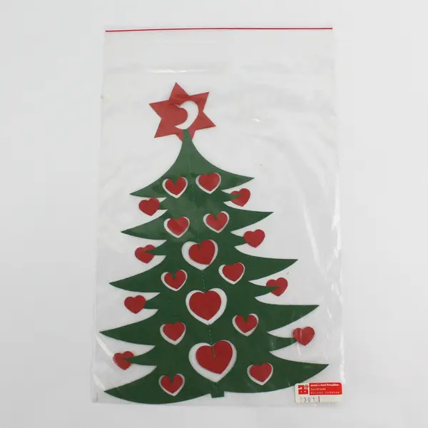 Lot Of 2 Vtg Anni & Bent Knudsen Red/Green Christmas Tree Paper Mobiles No 2361