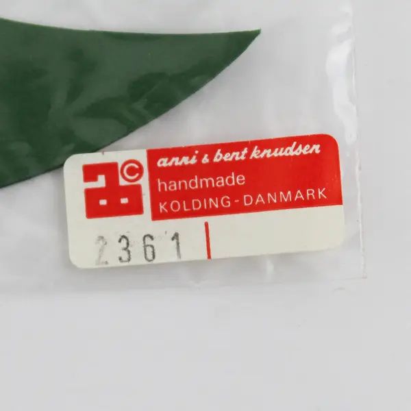 Lot Of 2 Vtg Anni & Bent Knudsen Red/Green Christmas Tree Paper Mobiles No 2361