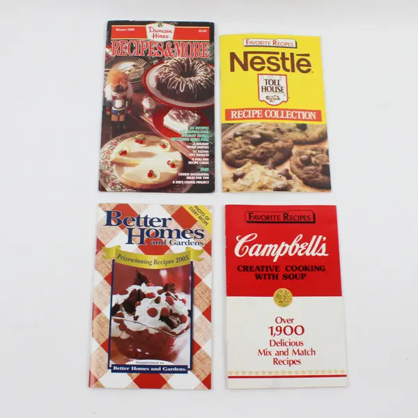 Vintage Lot of 4 Recipe Booklets 1987 - 2004 Paperback Good Condition