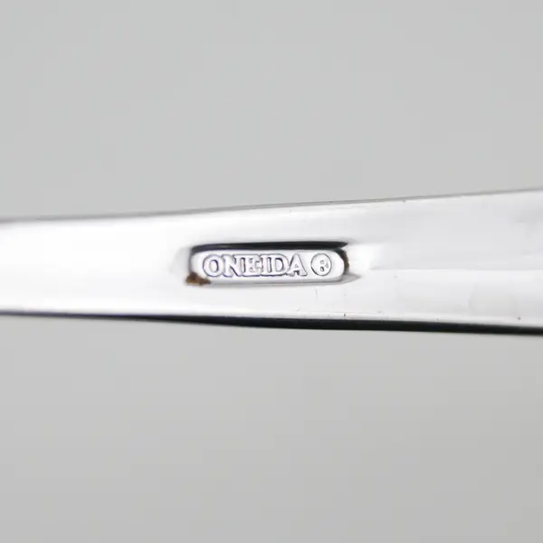 Set of 5 Oneida Aptitude Stainless Oval Soup Spoons