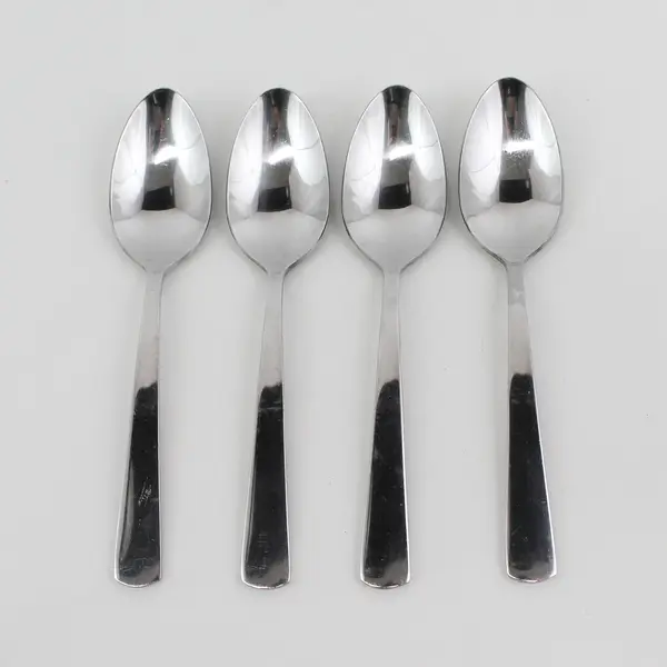 Set of 4 Oneida Aptitude Stainless Oval Soup Spoons
