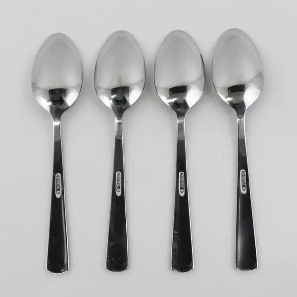 Set of 4 Oneida Aptitude Stainless Oval Soup Spoons