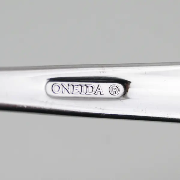 Set of 4 Oneida Aptitude Stainless Oval Soup Spoons