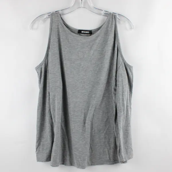 Missguided Women's Cold Shoulder Top Size 0 Small Gray