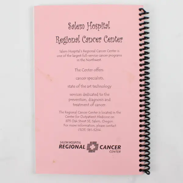 Marion County Health Dept Rise & Shine Breast Cancer Awareness Cookbook 2004 SB 