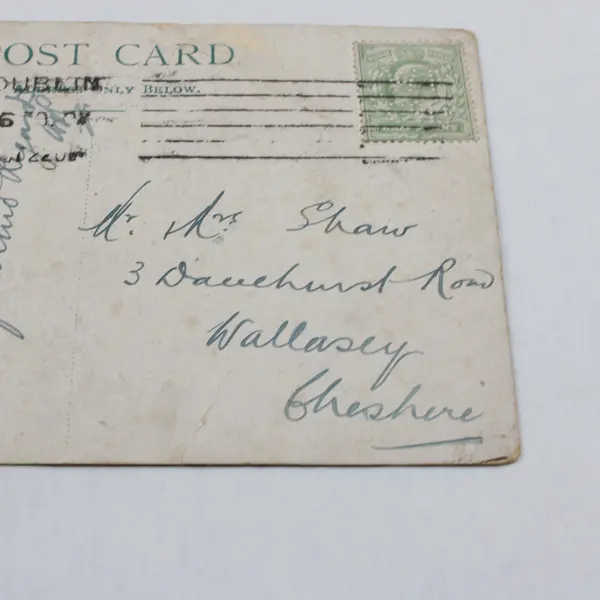 Lot Of 2 Color Litho Postcards Dublin Ireland Chester Cathedral England