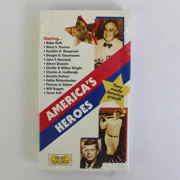 America's Heroes B&W VHS Tape, #DE16281 New/Sealed