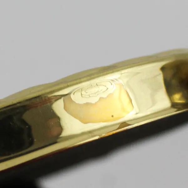 Vintage Oval Brass Picture Frame w/ Feet - Mid Century Hollywood Regency 4"x5.5"