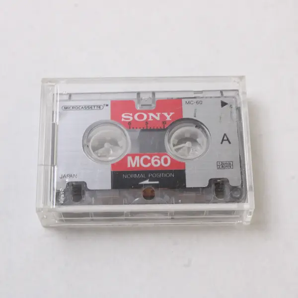 Lot of 2 Sony Microcassettes 60 Min Voice Tapes Used Untested