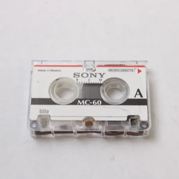 Lot of 2 Sony Microcassettes 60 Min Voice Tapes Used Untested