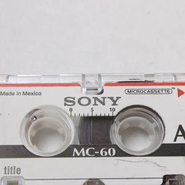 Lot of 2 Sony Microcassettes 60 Min Voice Tapes Used Untested