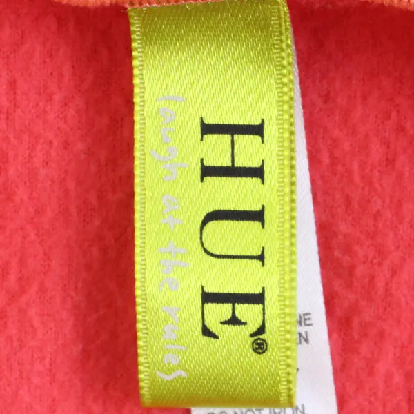 HUE Women's Fleece Pullover Top Size Medium Coral 
