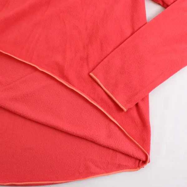 HUE Women's Fleece Pullover Top Size Medium Coral 