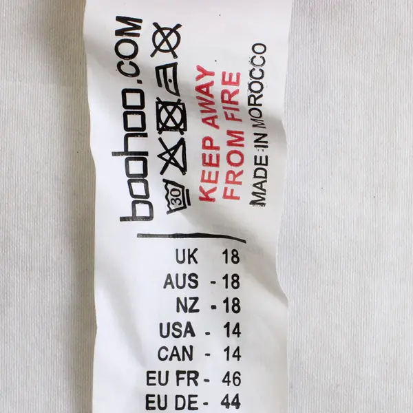 Boohoo Plus Button Front Top Blouse Sz 14 Pink Polyester