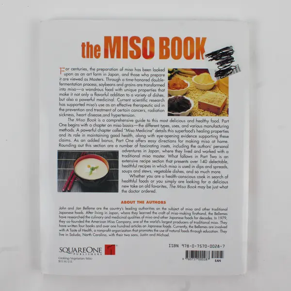 The Miso Book The Art of Cooking with Miso John & Jan Belleme 2004 Paperback