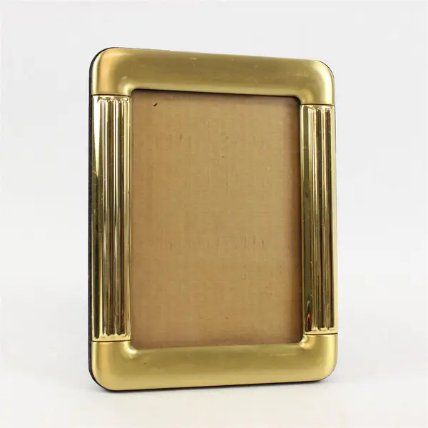 Vtg FETCO Gold-Toned Rectangle Picture Frame - Fluted Columns Art Deco Designs