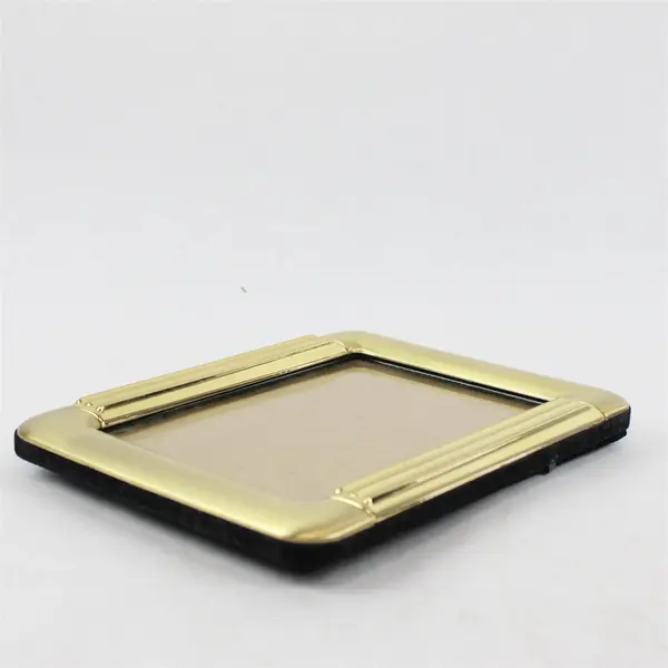 Vtg FETCO Gold-Toned Rectangle Picture Frame - Fluted Columns Art Deco Designs