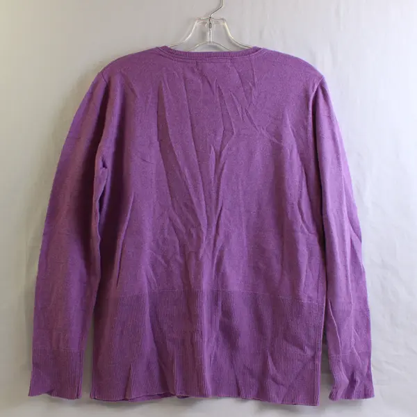 Eddie Bauer Knit Cardigan Button Up Sweater Light Purple Size PXL