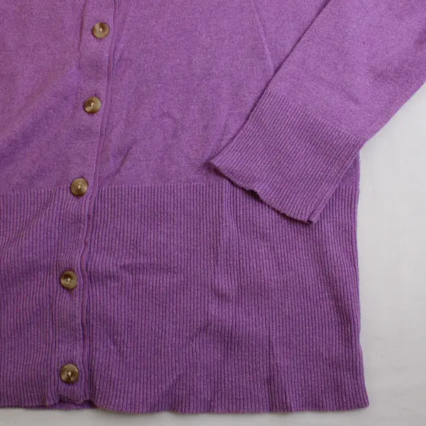 Eddie Bauer Knit Cardigan Button Up Sweater Light Purple Size PXL