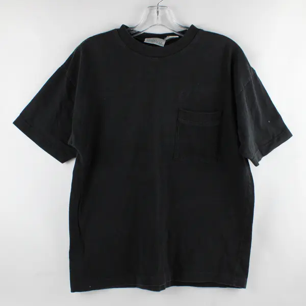 Nordstrom Point Of View Women's Size M  Cotton T Shirt With Pocket Black