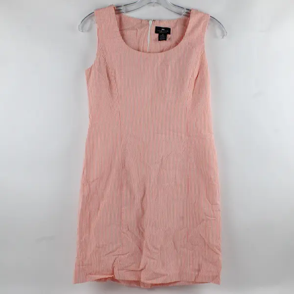 LIMITED America Sleeveless Dress Women's Size 2 Pink White Striped Textured