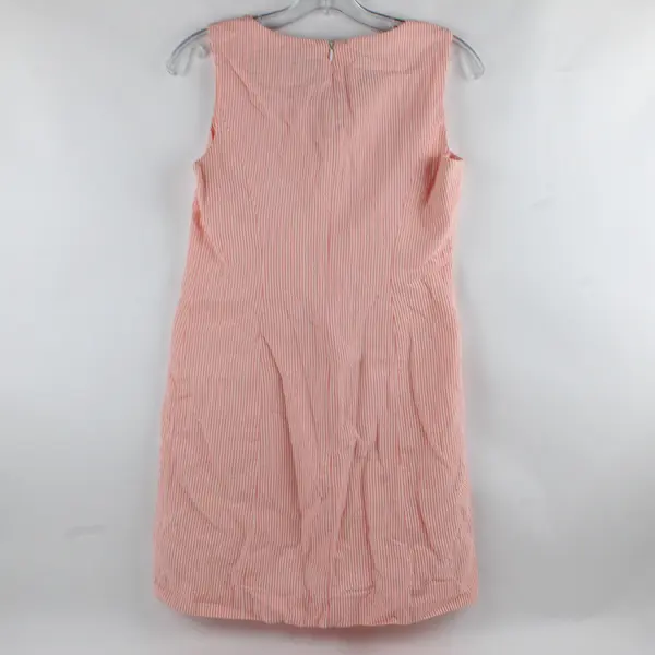 LIMITED America Sleeveless Dress Women's Size 2 Pink White Striped Textured