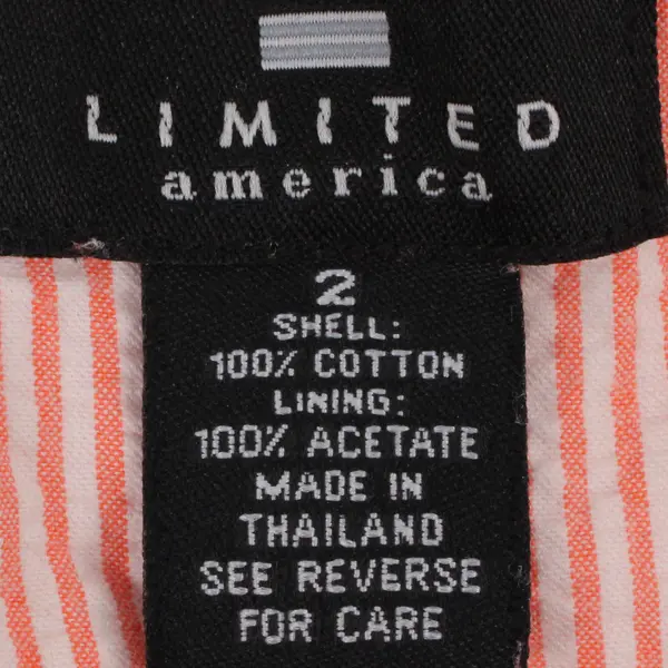 LIMITED America Sleeveless Dress Women's Size 2 Pink White Striped Textured