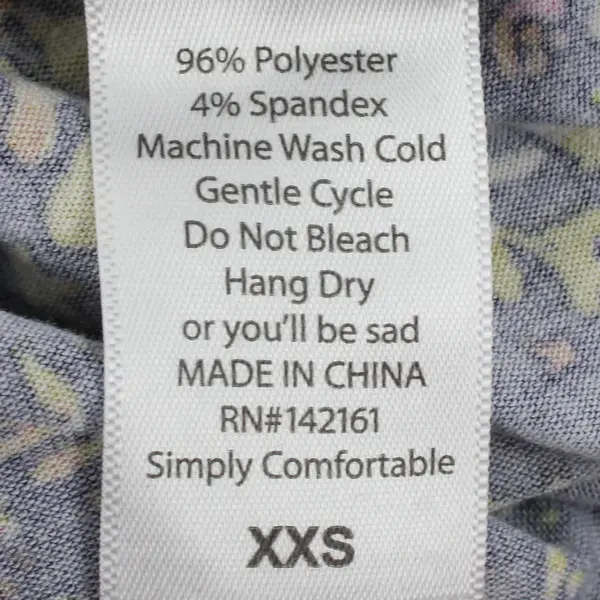 LulaRoe Julia Dress Size XXS Navy Yellow Floral Pattern Polyester Blend