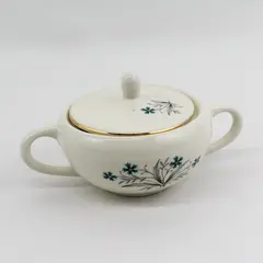 Vintage 1959 MCM SCIO Hampton Lidded Sugar Bowl And Lid Cornflowers 